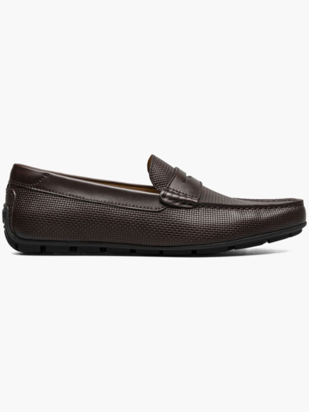 Mens Florsheim Motor Penny Driver Brown Leather, 13411-200
